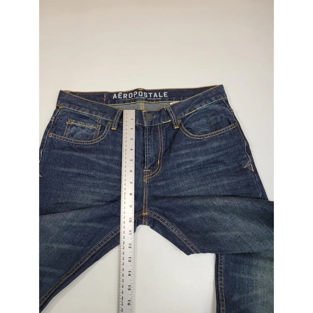 Aeropostale Rivington Skinny Jeans Men's 32x32 Dark Wash Cotton Denim 32x31